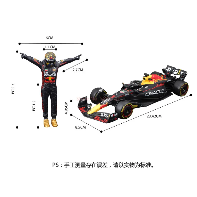 Burago 1:24 Red Bull RB19 F1 формула One модель автомобиля из сплава учебные украшения Детские