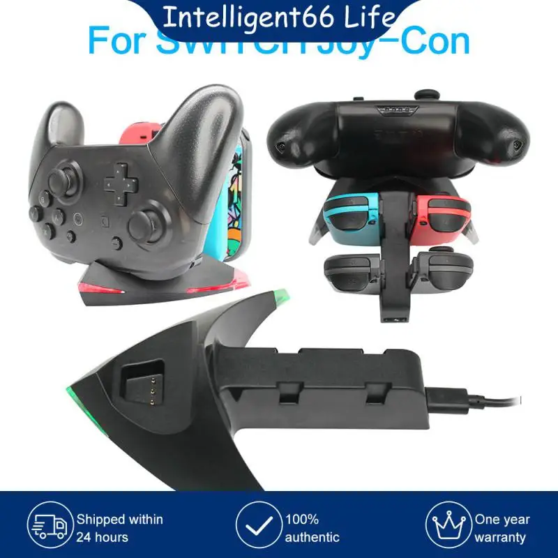 

Led Indicator Led Stand Charger For Switch - Game Controller Charging Dock Game Accessories Usb-5v To Charge Charge Dock