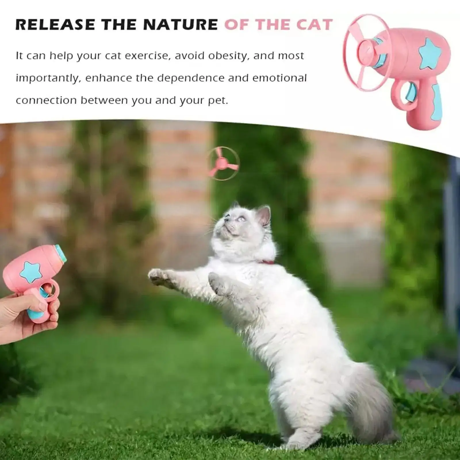 

Cat Flying Saucer Gun Toy Funny Flying Disc Funny Cat Dragonfly Toy Dog Chase Cat Game Interactive Pet Training Glowing Sup Z5M6