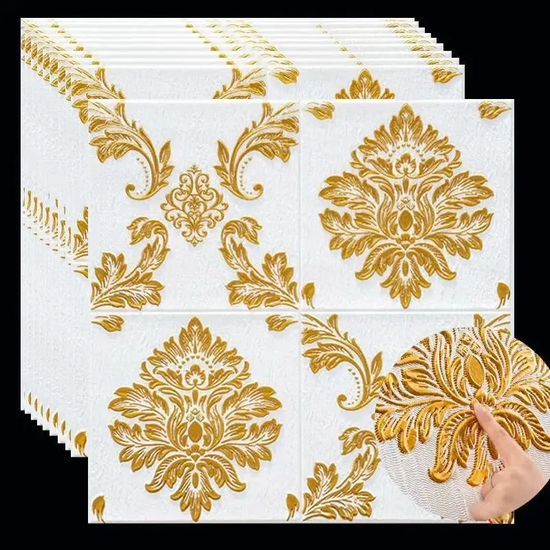 

3D three-dimensional wall sticker wallpaper self-adhesive waterproof wallpaper bedroom foam brick background wall