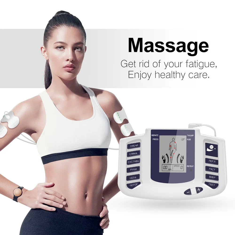 

EMS Tens Professional Muscle Stimulator Electric Body Massager Microcurrents Low Frequency Pulse Relax Physiotherapy Equipment