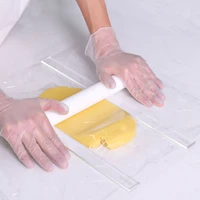 2pcs acrylic biscuit balance ruler cake roll tool fondant icing biscuit thickness ruler butter cookie baking accessories