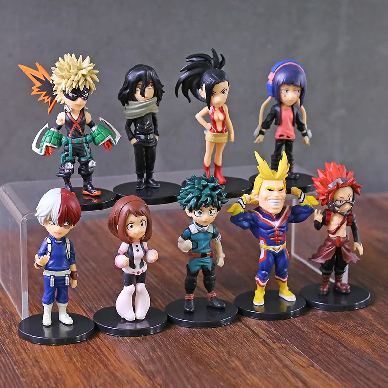 Моя геройская Академия Izuku Katsuki Shoto All May Ochaco Kyoka Yaoyorozu Eijiro Коллекционные Фигурки