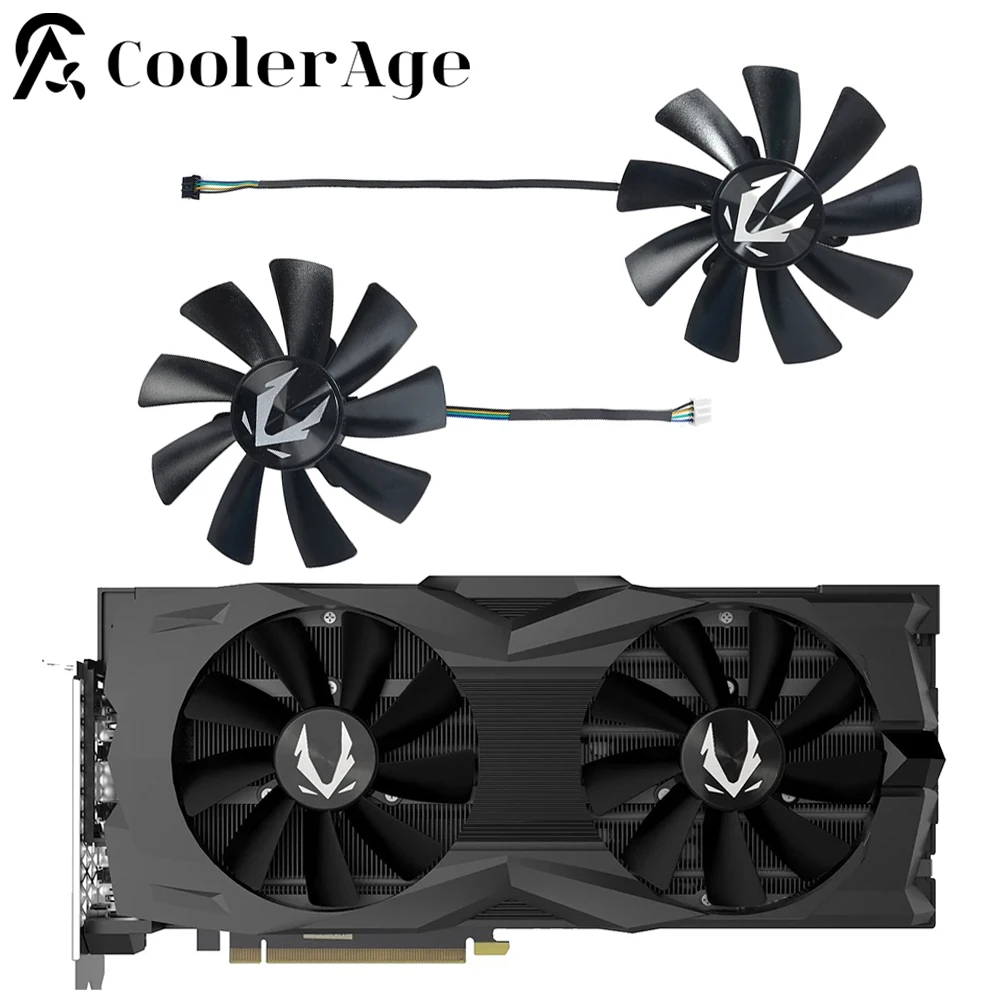 Охлаждающий вентилятор для видеокарты ZOTAC GAMING RTX 2080 SUPER AMP 100 мм GAA8S2U RTX2080