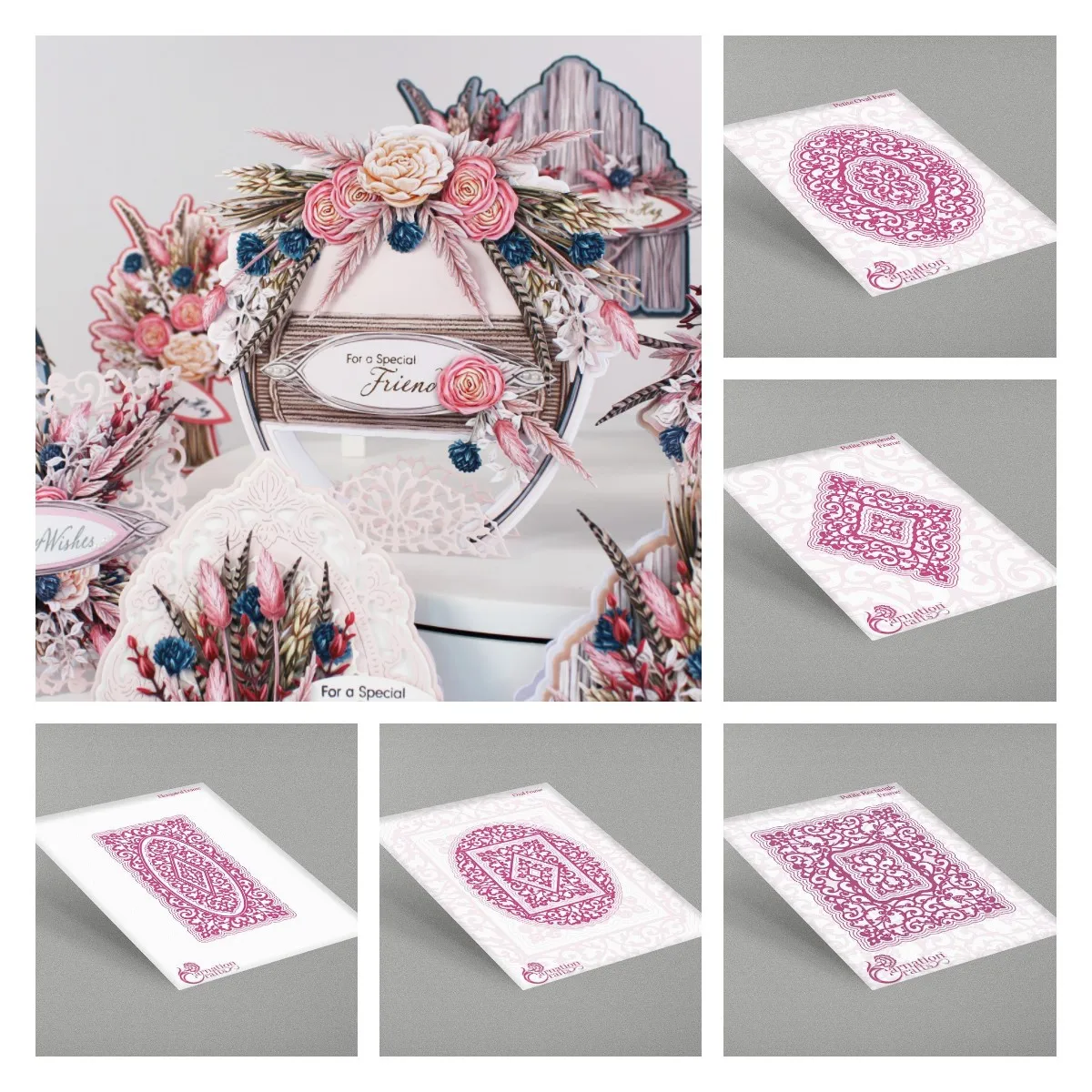 

Round Diamond Square Metal Cutting Dies Craft Embossing Make Paper Greeting Card Making Template DIY Handmade 2022 New
