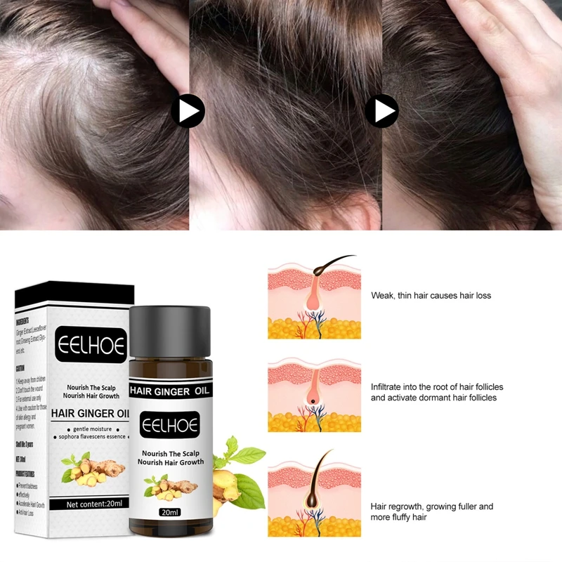 Новая Имбирная Бриллиантовая Сыворотка для восстановления волос |