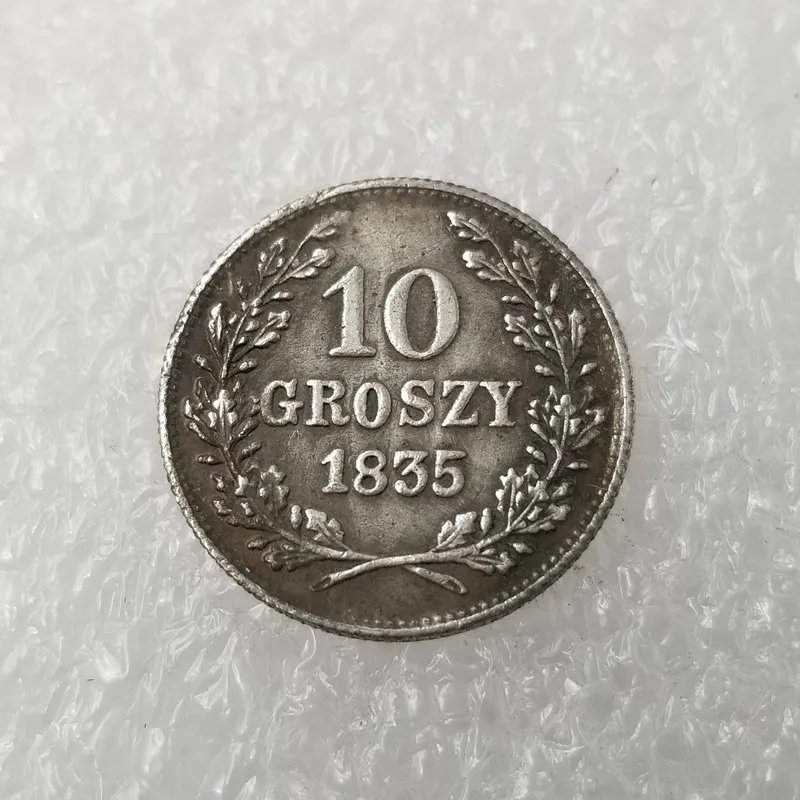 

Польские коллекционные монеты из серебра 1835 пробы, Волшебная монета, украшение для дома, монеты для творчества, настольное украшение, рожде...