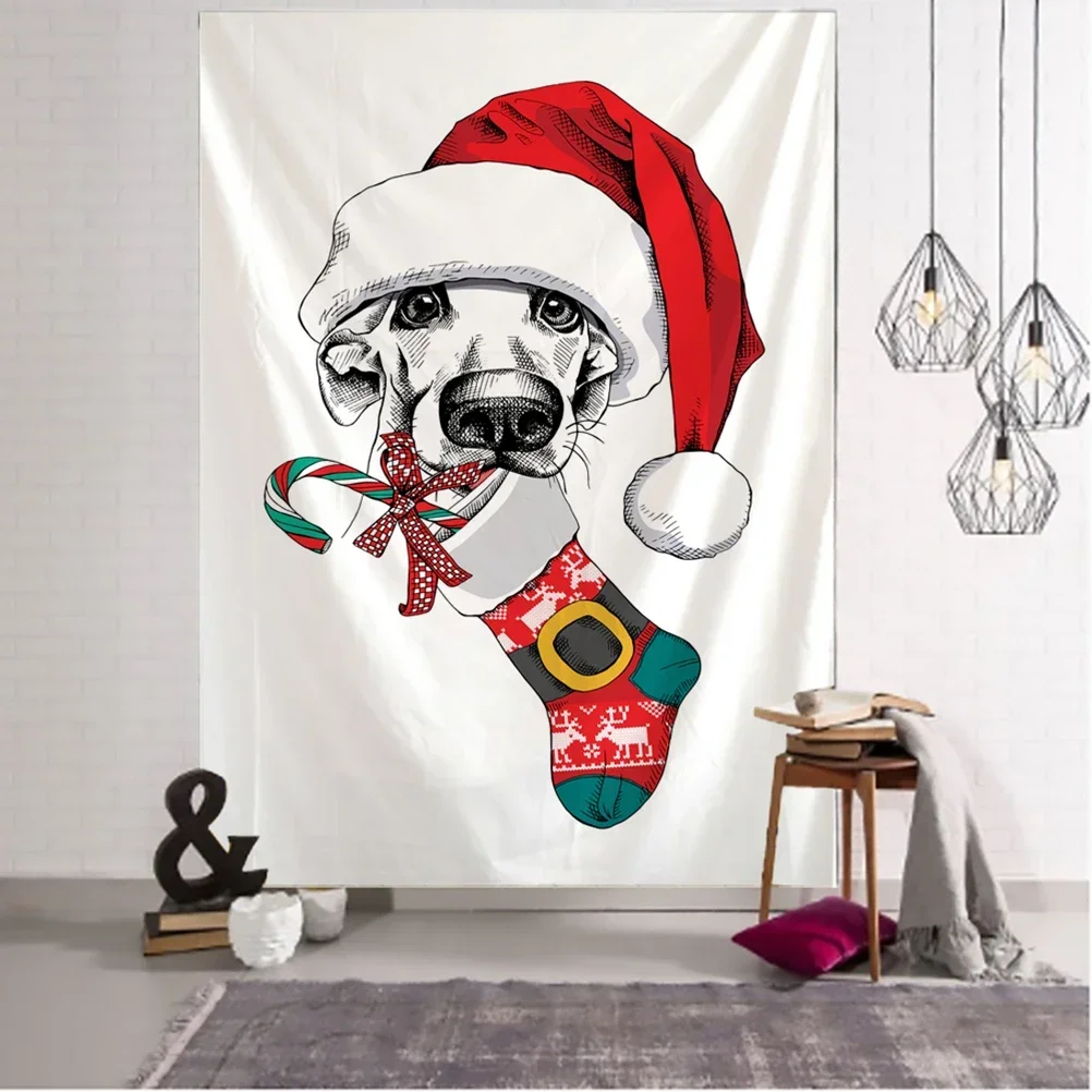 Лось иллюстрация гобелен искусство Нового года богемный стиль простой