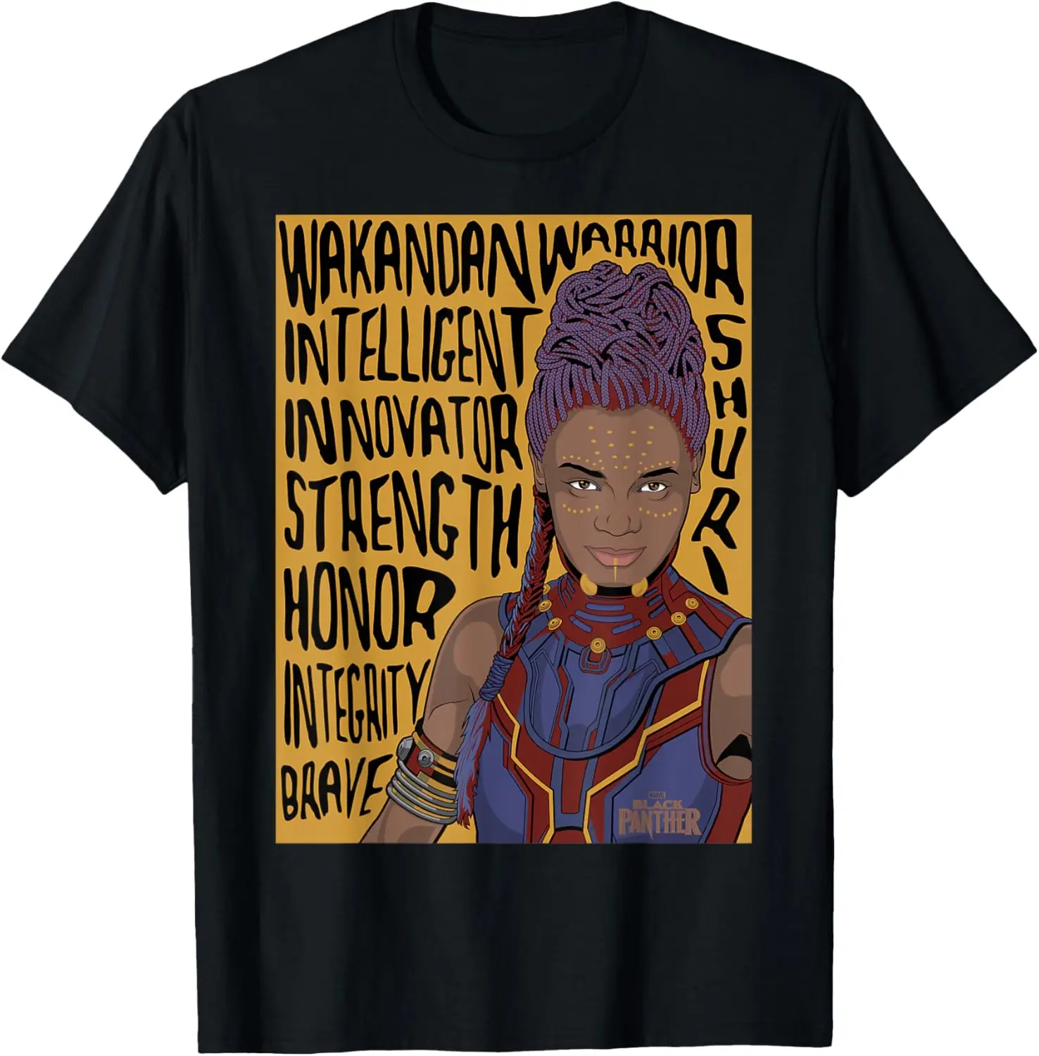 Футболка с рисунком Movie Shuri Word Art