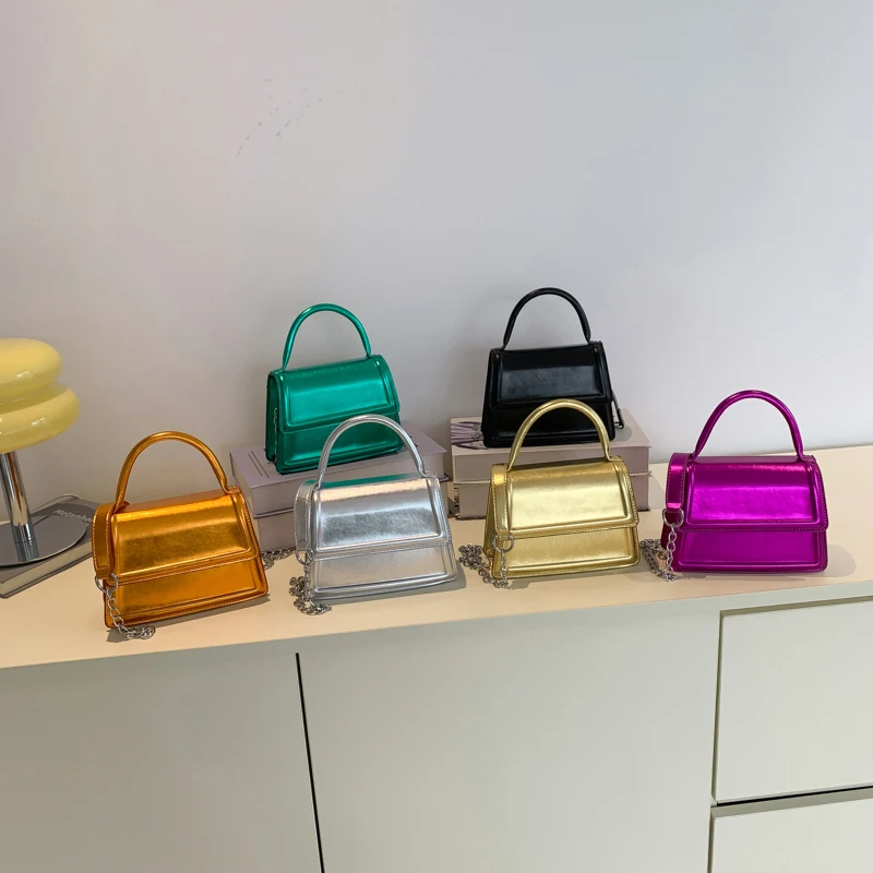 

Светильник роскошная сумка через плечо модная яркая однотонная простая уникальная дизайнерская Высококачественная модная женская сумка-раскладушка с цепочкой