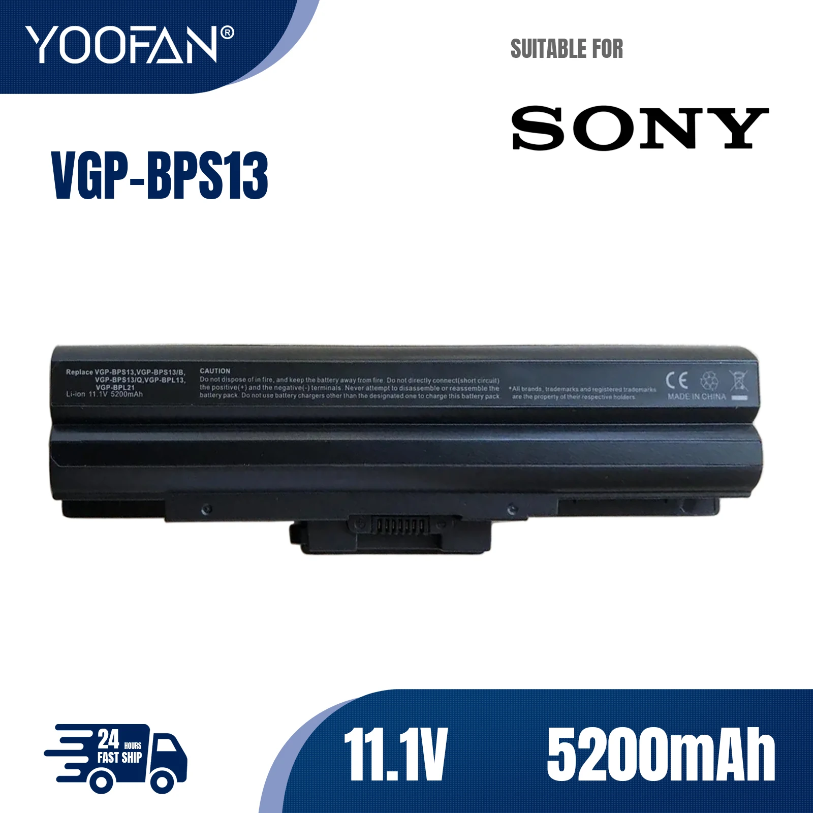 YOOFAN Портативная батарея для SONY VAIO VGP-BPS13 S VGP-BPS13A VGP-BPS21 VGP-BPL21A B
