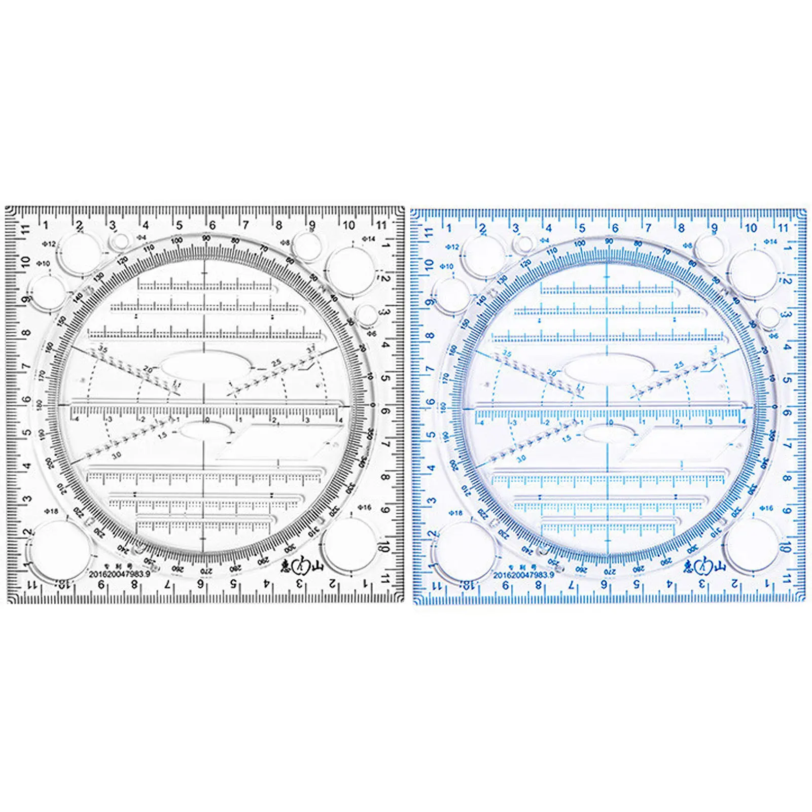 

Multifunctional Drawing Ruler Drawing Ruler Template For Students Architects Teachers Geometric Drawings Rulers Tool For