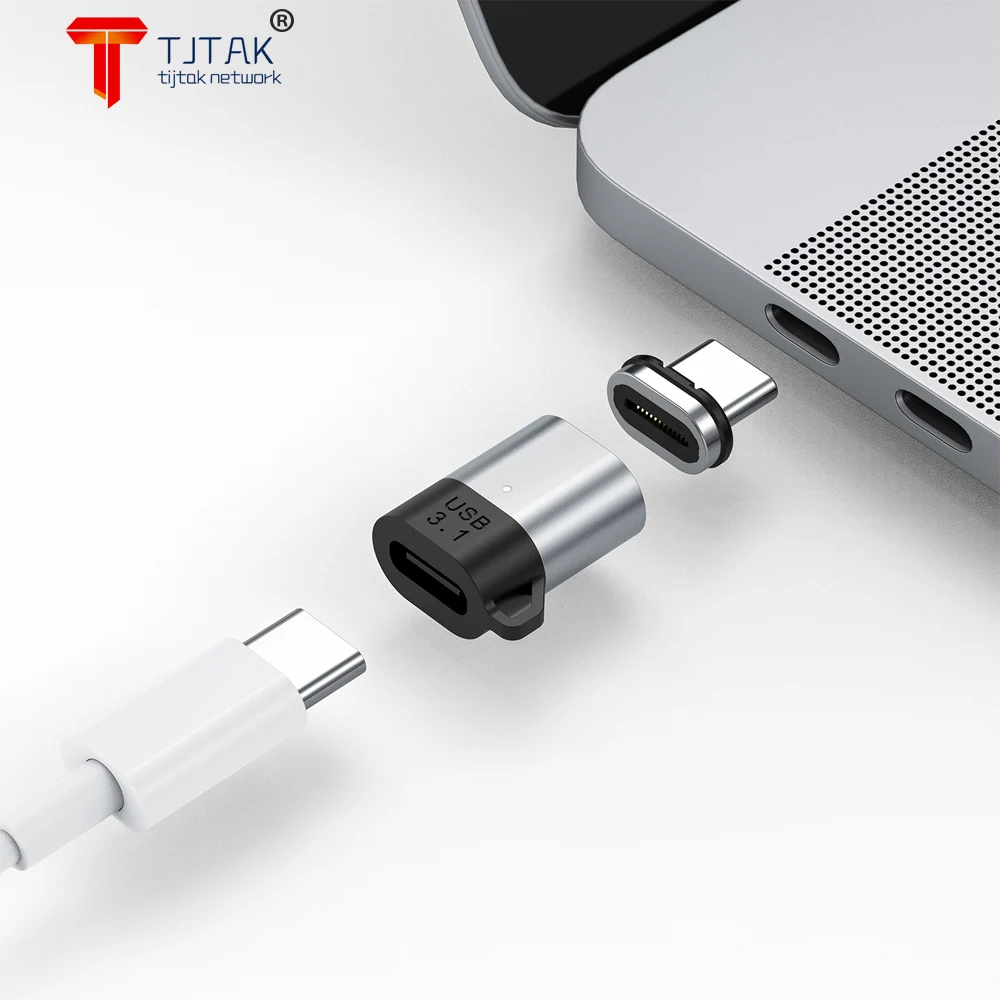 

100W USB Type C Magnetic Adapter Magnet USB C Female To Type-c Male Converter For iPad MacBook Pro Huawei Connector