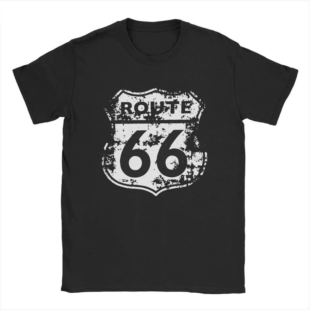 

Route 66 Road Highway Men's T Shirts Hipster Tee Shirt Short Sleeve Round Collar T-Shirt Pure Cotton Gift Idea Clothes