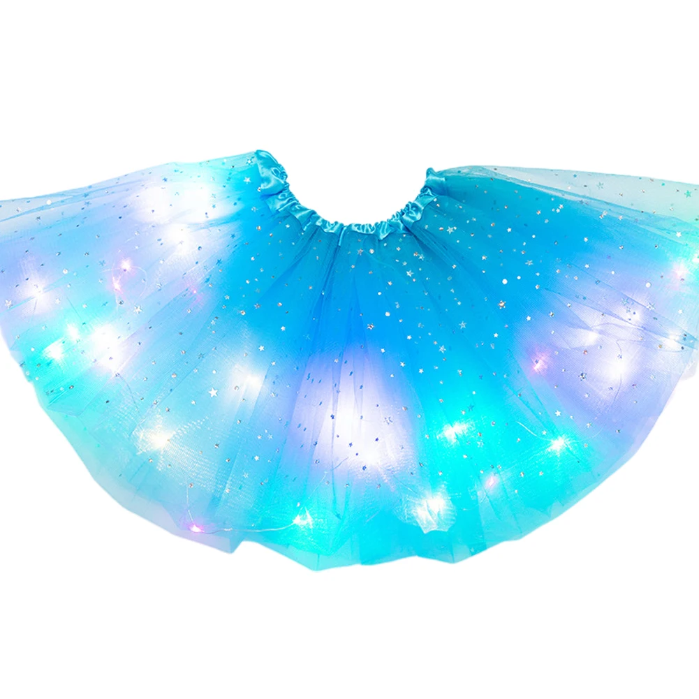 Girls Ballet Fashion Magic Light Party Tulle Pettiskirt Stars Sequin Dancewear Kids Clothes Fluffy Glitter Princess Tutu Skirt 4 Girls Ballet Fashion Magic Light Party Tulle Pettiskirt Stars Sequin Dancewear Kids Clothes Fluffy Glitter Princess Tutu Skirt 4