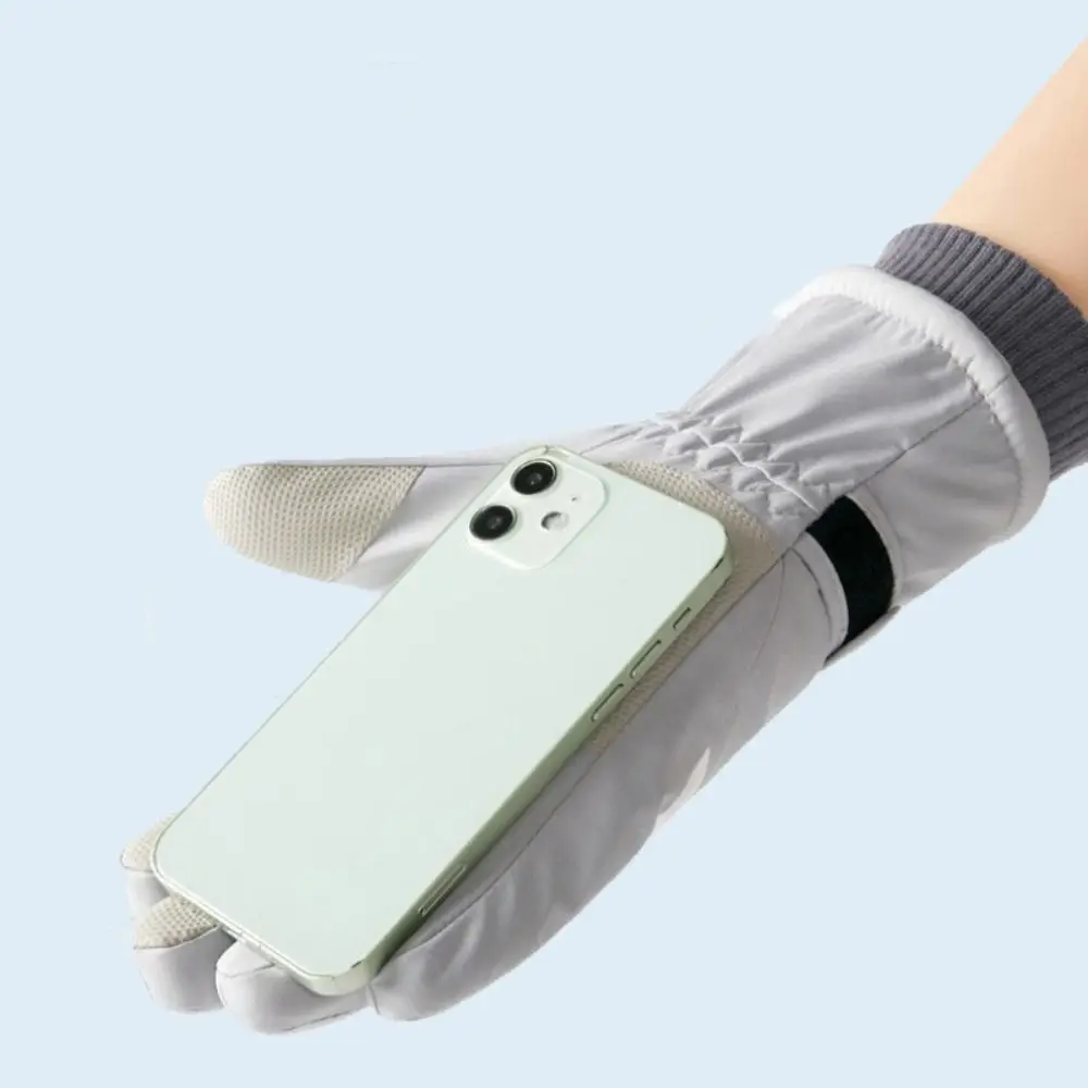 Зимние лыжные перчатки с сенсорным экраном в подарок водонепроницаемые