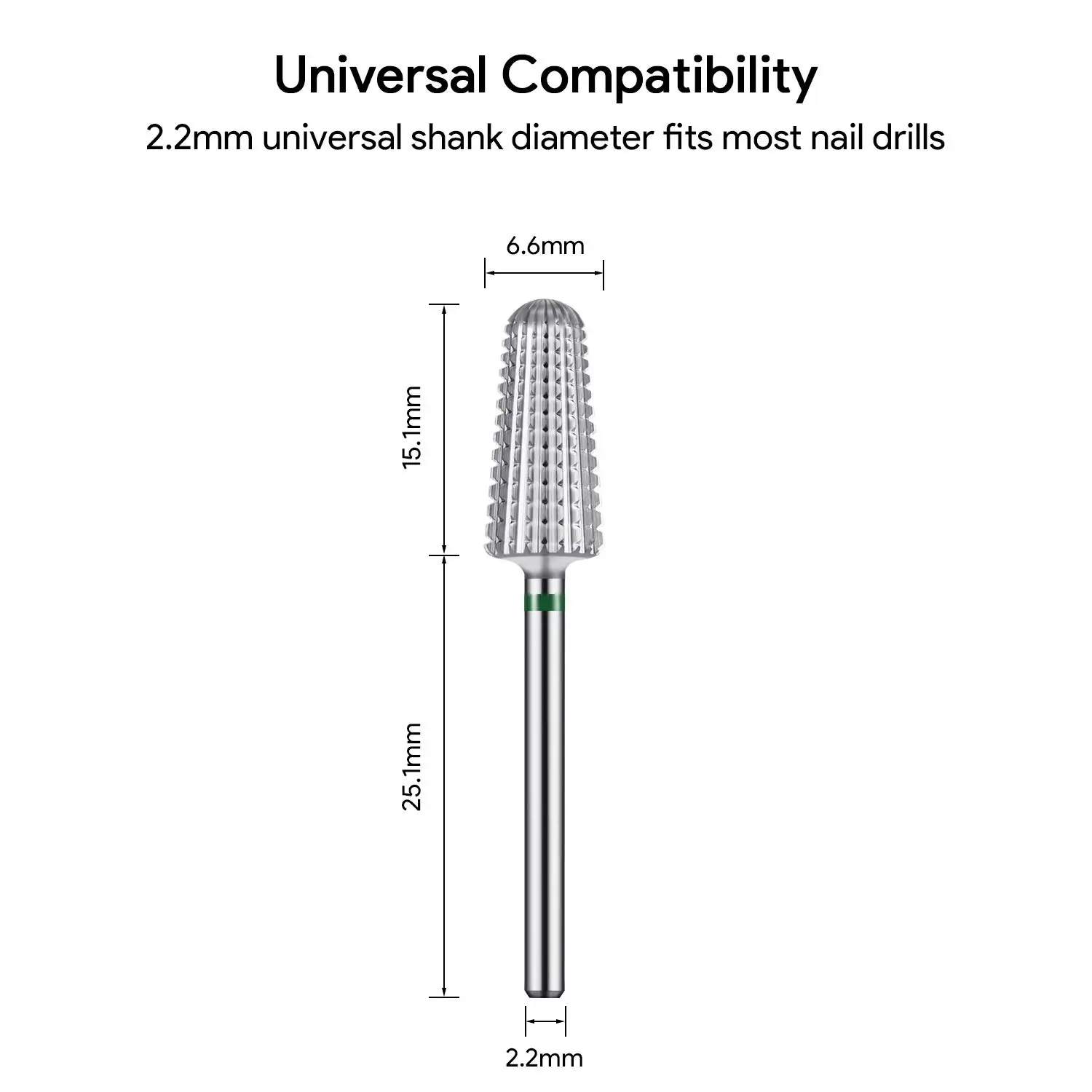 

Nail Carbide Volcano Bit Two Way Rotate use for Both Left and Right Handed Fast Remove Acrylic or Hard Gel - 3/32" Shank -C