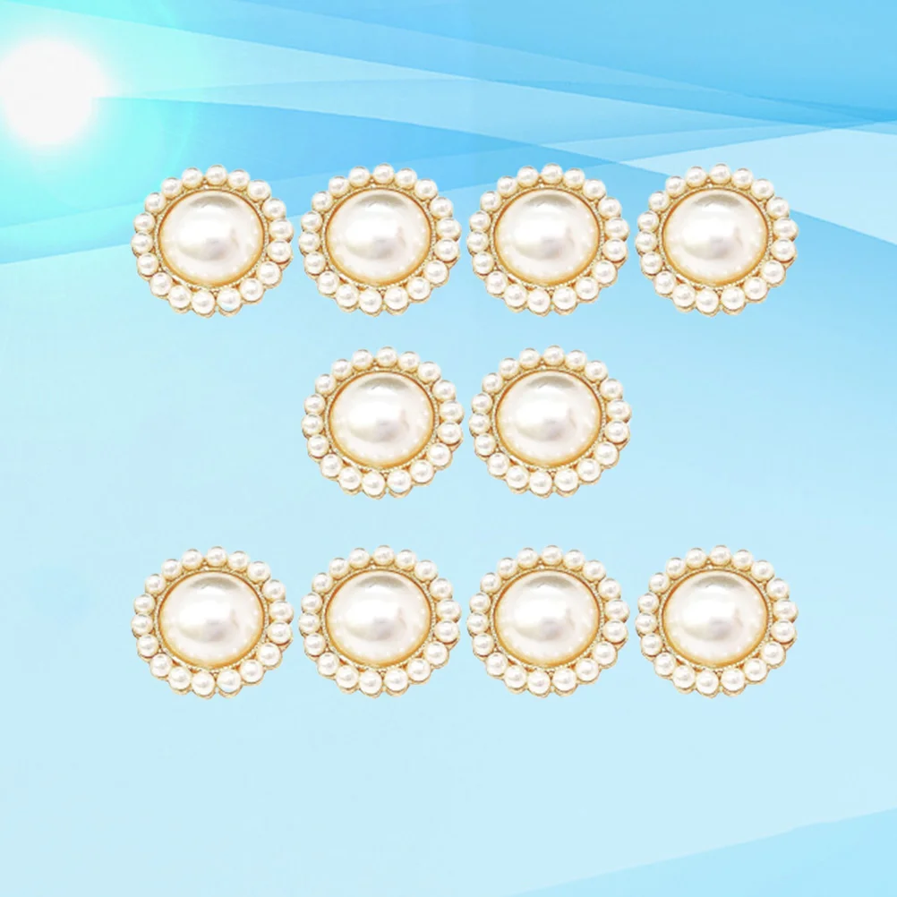 

Buttons Button Clothes Bling Diy Pearl Round Decorativepants Waistband Flat Vintage Bucklefastener Buckles Alloy Beads Tack