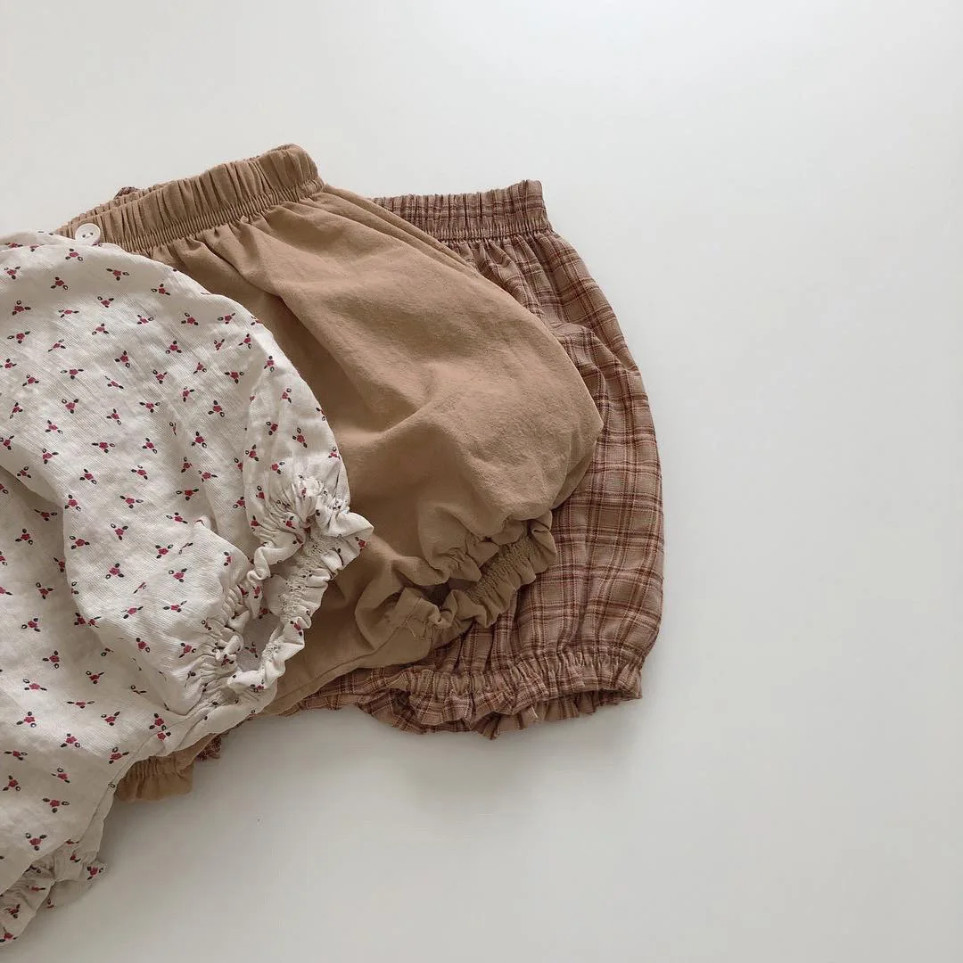 Freely Move Newborn Baby Shorts Linen Cotton Infant Bloomer Kids Short Pants Toddler Girls Clothing Soft Breathable Child
