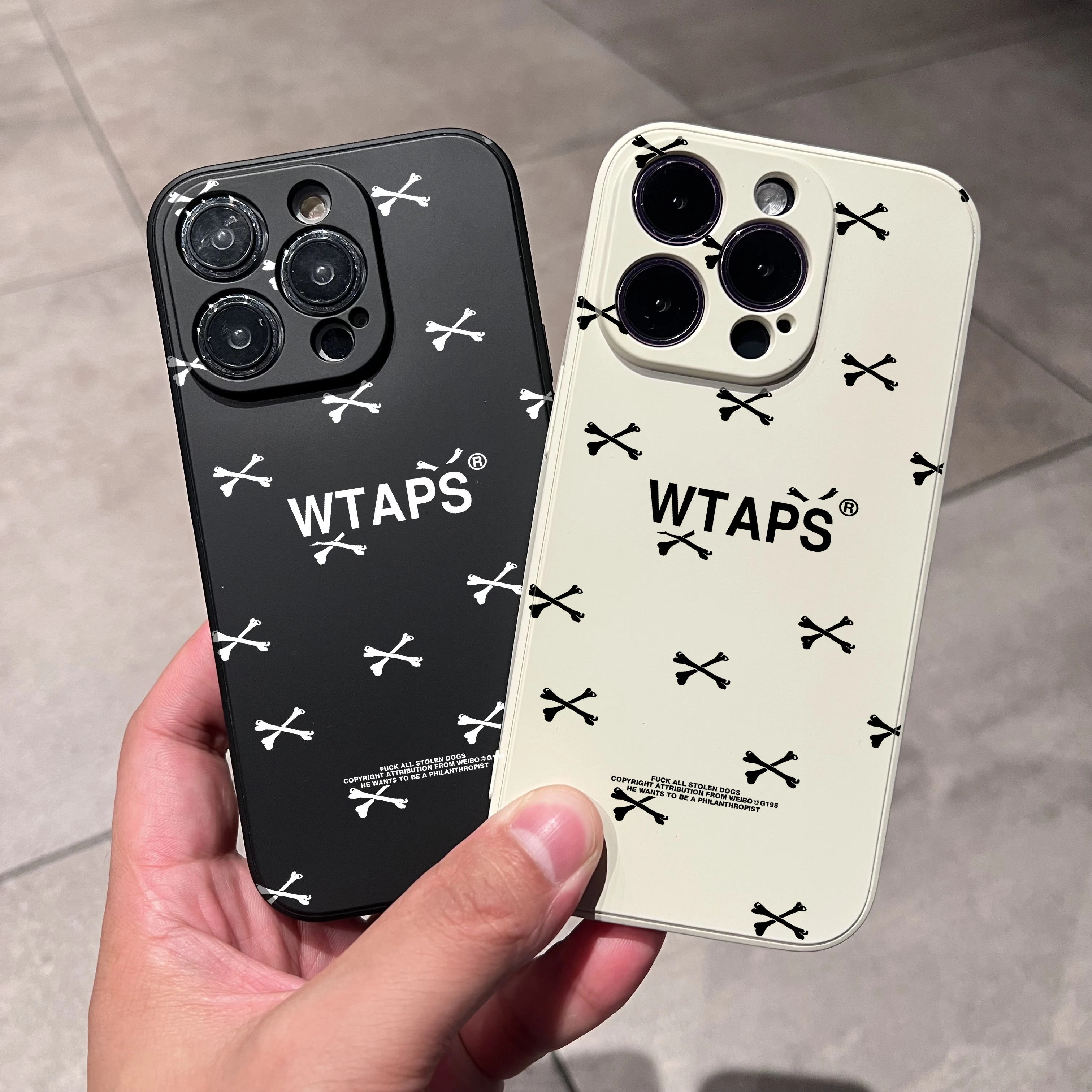 

Street Trend Culture Brand WTAPS Lens Protection Skin Sensation Phone Case For iPhone11 12 13 mini 14 Pro XR 8Plus Xsmax Cover