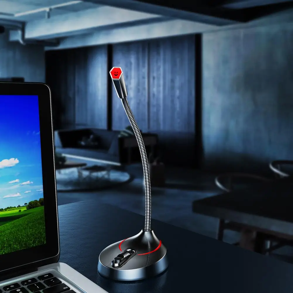 

Микрофон для проведения трансляций практичный бесшумный без задержки микрофон с одним касанием чипы декодирования 3,5 мм USB микрофон для кон...