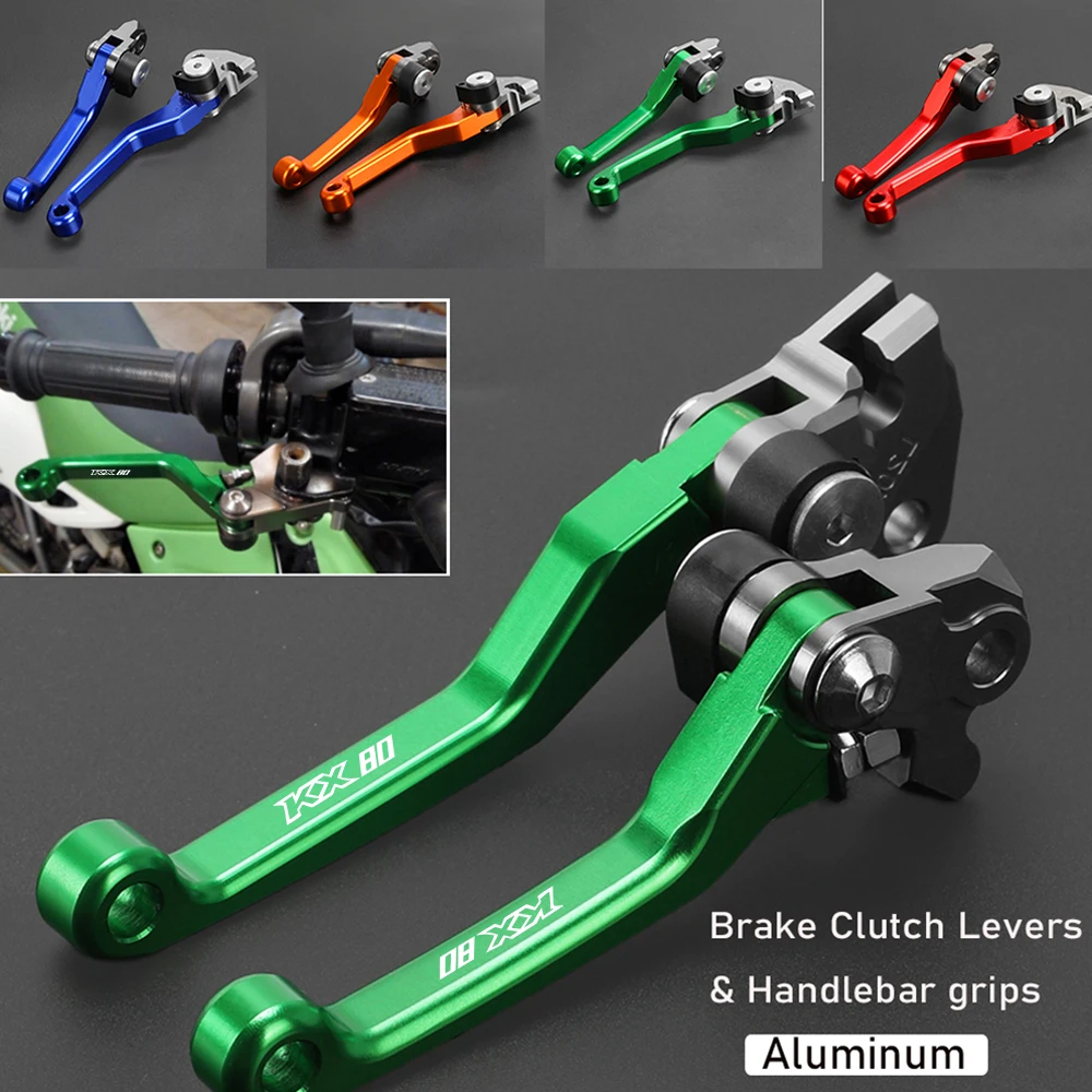 

For KAWASAKI KX80 KX 80 Dirt Bike Motorcycle Accessories Pivot Clutch Brake Levers kx80 2001-2018 2017 2016 2015 2014 2013 2012