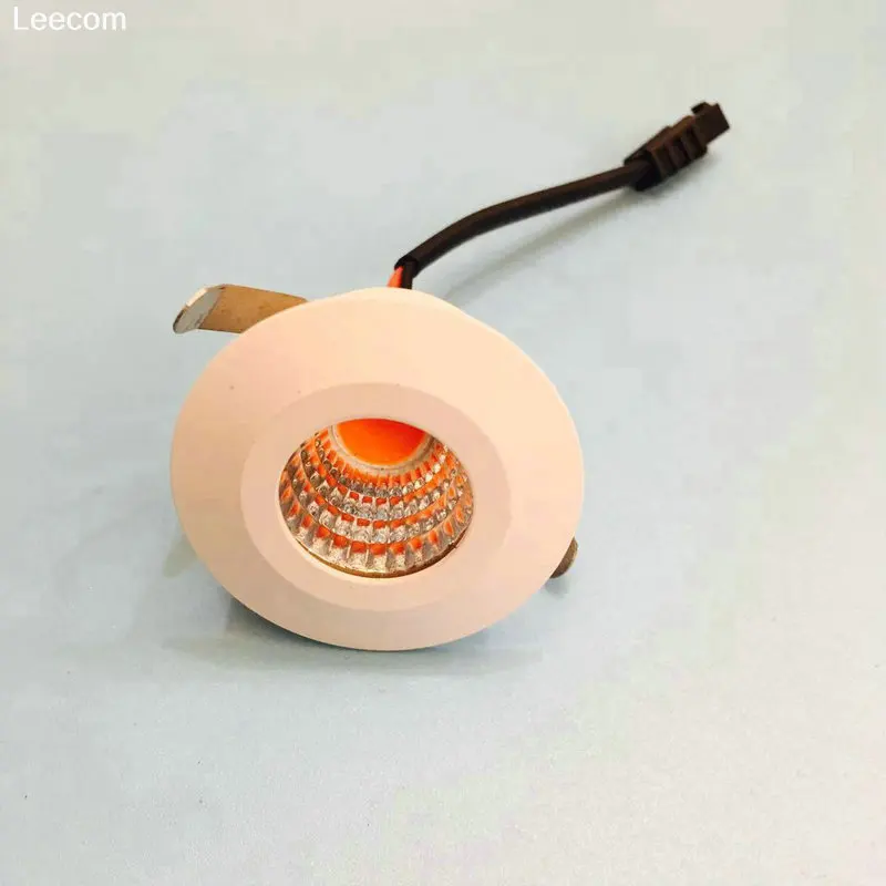 

Mini LED Einbaustrahler 1PCS 3W mit Trafo Stecksystem Einbauspot Deckenspots Einbauleuchten Einbaurahmen (Warmweiß rund) [Energi