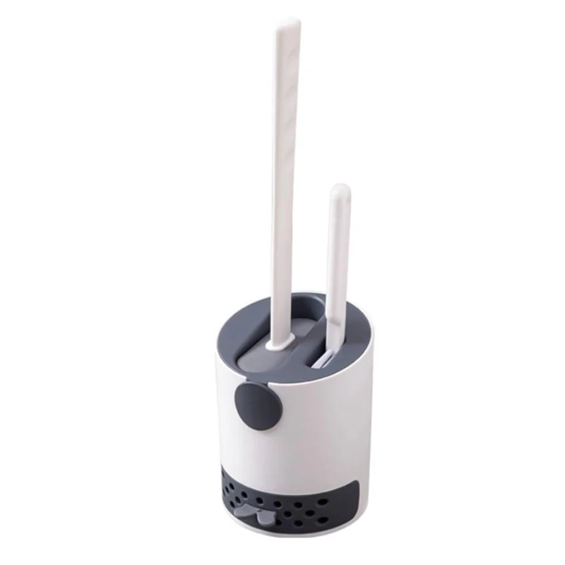 

Toilet Brush With Holder,Bathroom Toilet Brushes And Quick Drying Holder Sets,Small Brush For Toilet Bathroom Cleaning