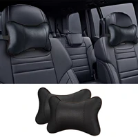 1 pcs car neck pillows pu leather head support protector blackred universal headrest backrest cushion fit for all vehicles