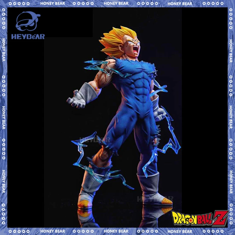 

27cm Dragon Ball Z Majin Vegeta Anime Figure Self-destruct Dbz Super Saiyan Action Figures Pvc Statue Figurine Model Toys Gift