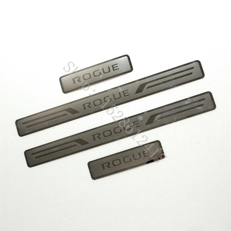 

For Nissan Rogue X-Trail T32 2014-2022 Sticker Door Sill Scuff Plate Trim Auto Protector Stainless Car Accessories Styling