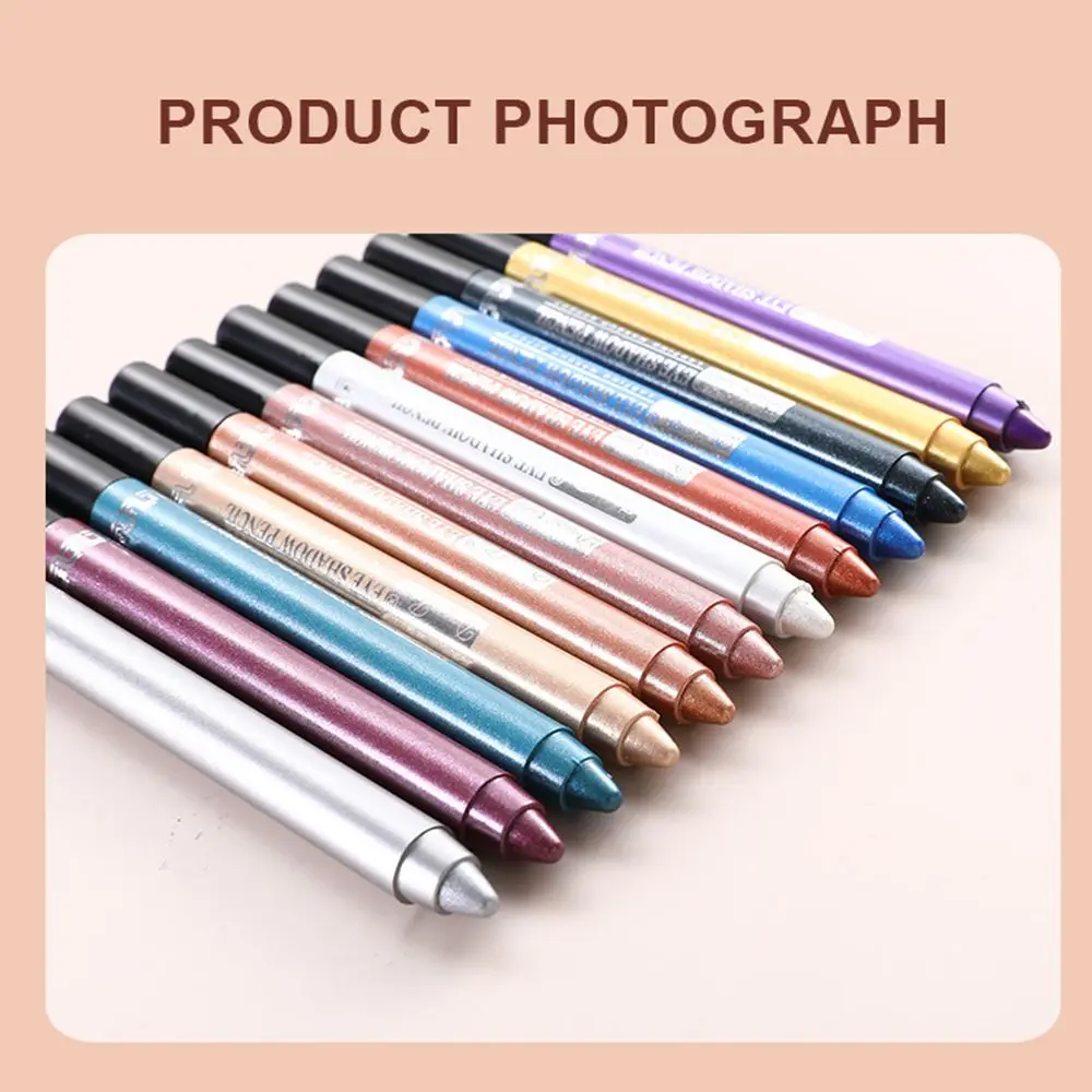 Новинка блестящие перламутровые тени для век ручка мерцающие Карандаш гладкая