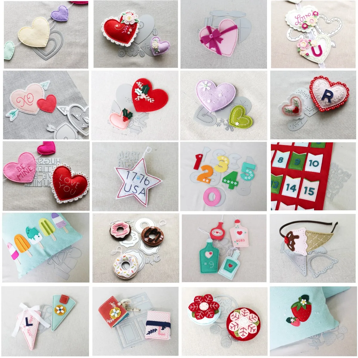 День Святого Валентина коллекция любви номер мороженого металлические штампы