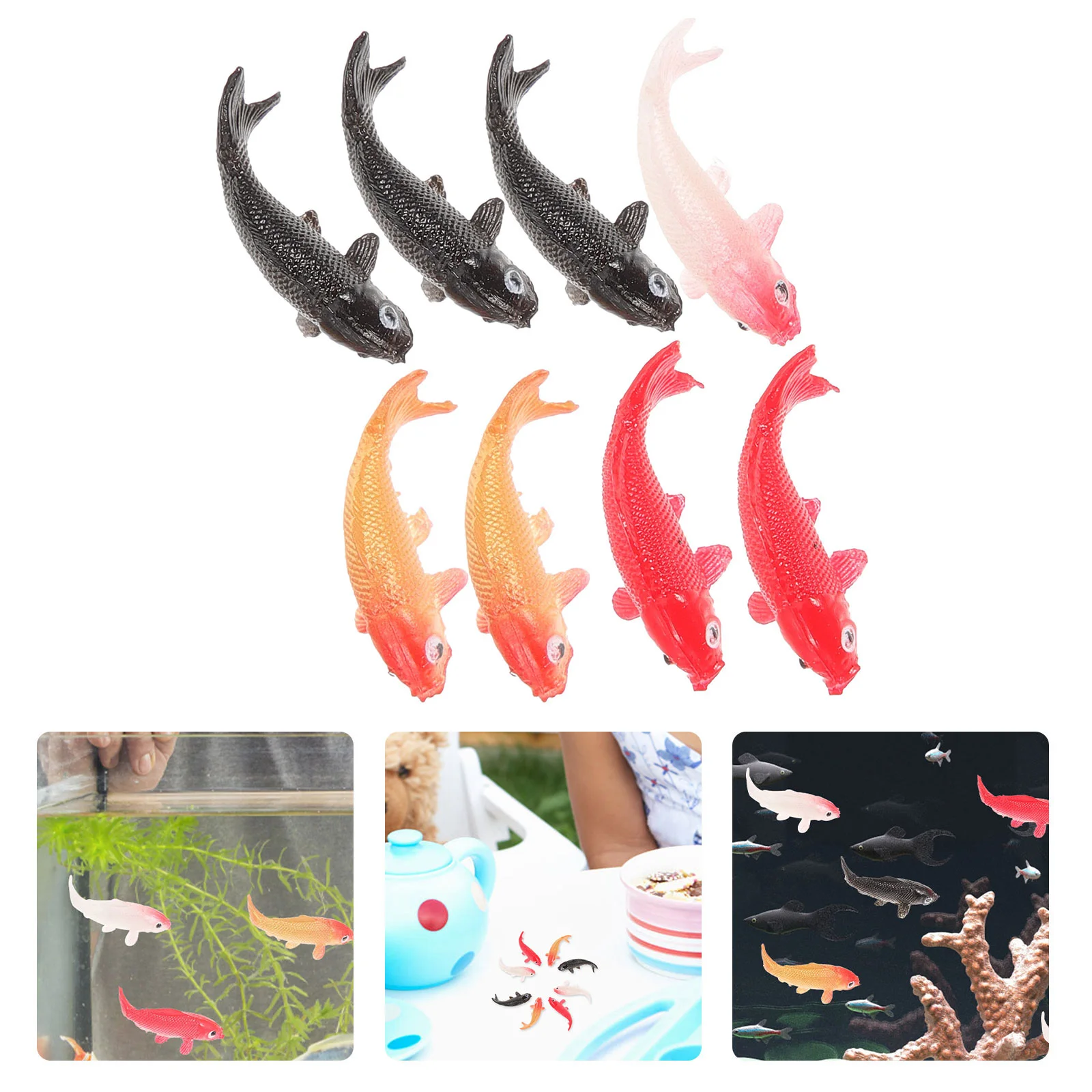 8 шт. кукольный домик с золотой рыбкой игрушки модель миниатюрная микропейзажная