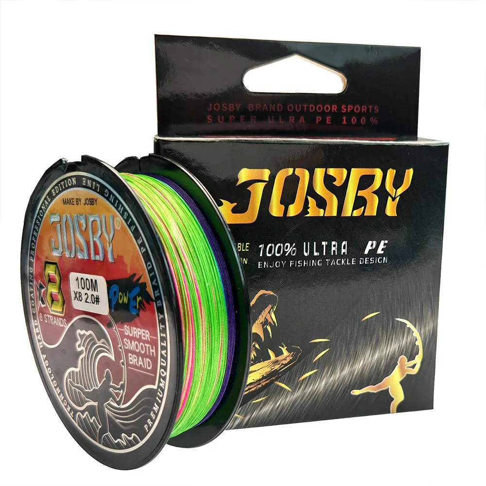 JOSBY Pesca Fly Fishing Line 8 Strand PE Carp Braided Wire Peche Sea Spinning Multifilamento Cord 12~120LB 1000M 500M 300M 150M images - 6