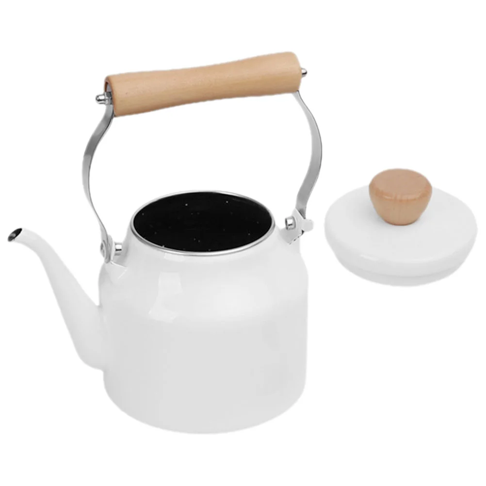 

Enamel Tea Kettle Whistling Stovetop Tea Pot Induction Cooker Gas Stove Tea Pot