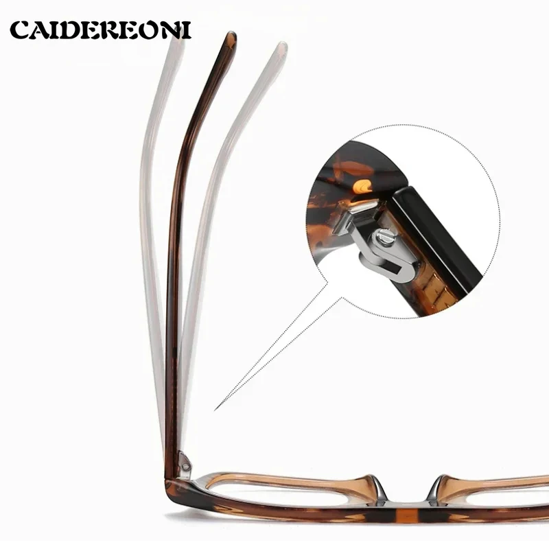 CAIDERONI TR Square Large Men Eyeglasses Optical Frame Presbyopia Personalized Photochromic Prescription Customized PFD2199