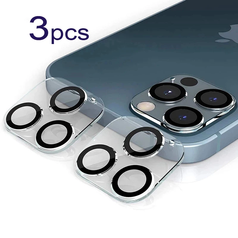 

3PCS Camera Lens Protector For iPhone 13 12 Pro Max Clear Screen Protectors For iPhone 11 Pro Max protective Glass Film