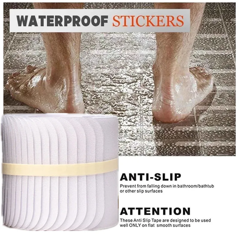 2 Sizes 10CM*60/80CM Step Bathroom PEVA Non-slip Tape Skin-friendly Waterproof Rubber Transparent Sticker Home Essentials | Дом и сад