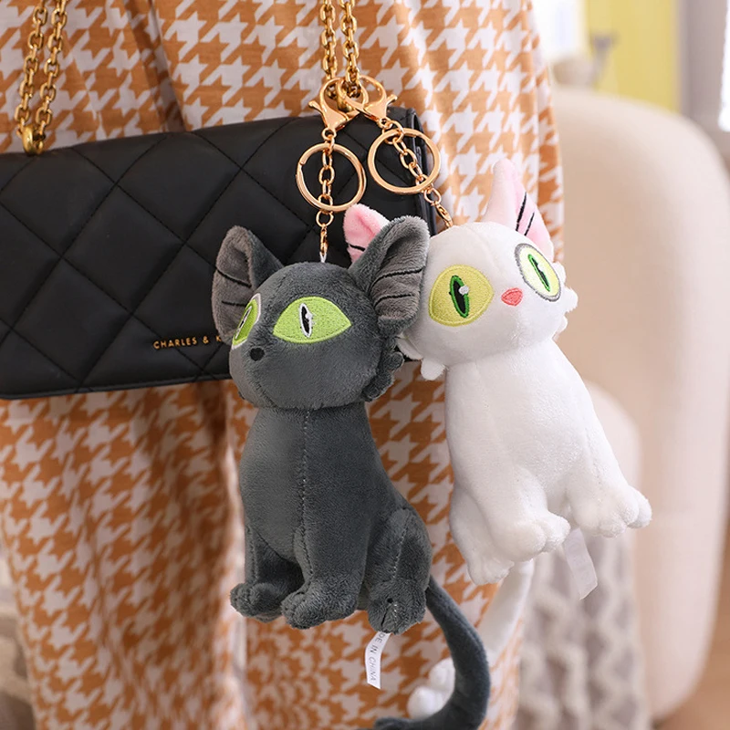 

Плюшевый брелок для косплея аниме джузум нет тоджимари дажин Сута Мягкое Животное Черный Белый Кот Игрушка подвеска брелок аксессуары подарок