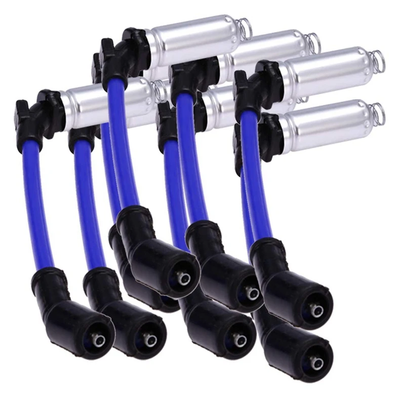 8 шт. провод зажигания свечи для 2000-2009 Chevy GMC Saab Isuzu Hummer V8 48322R 48322 7831