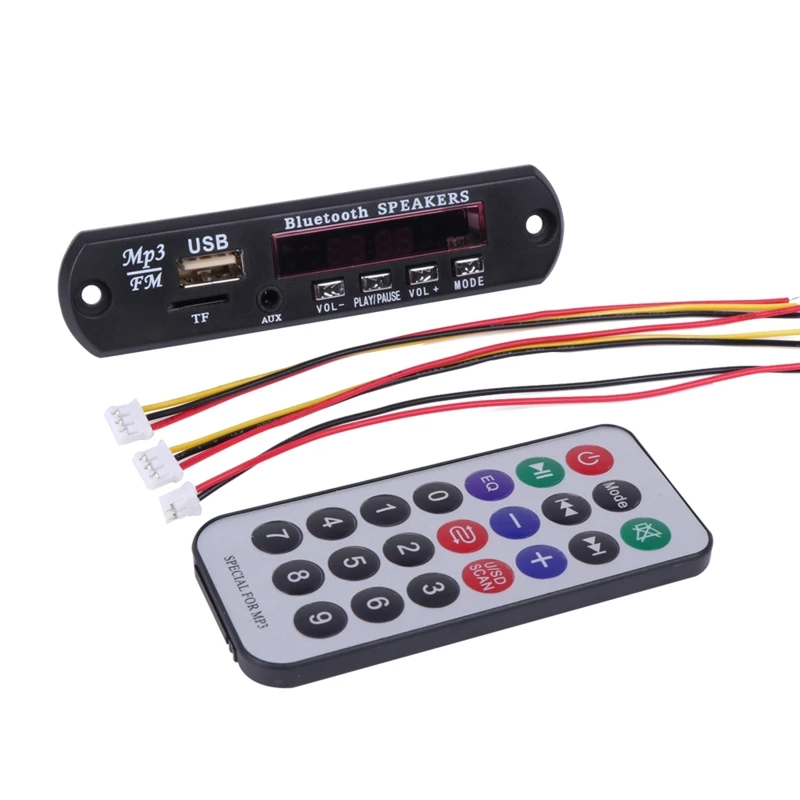 

Плата декодера MP3 1 комплект, экран-модуль с усилителем мощности, DC 6V-12V MP3 /WMA, высшее качество