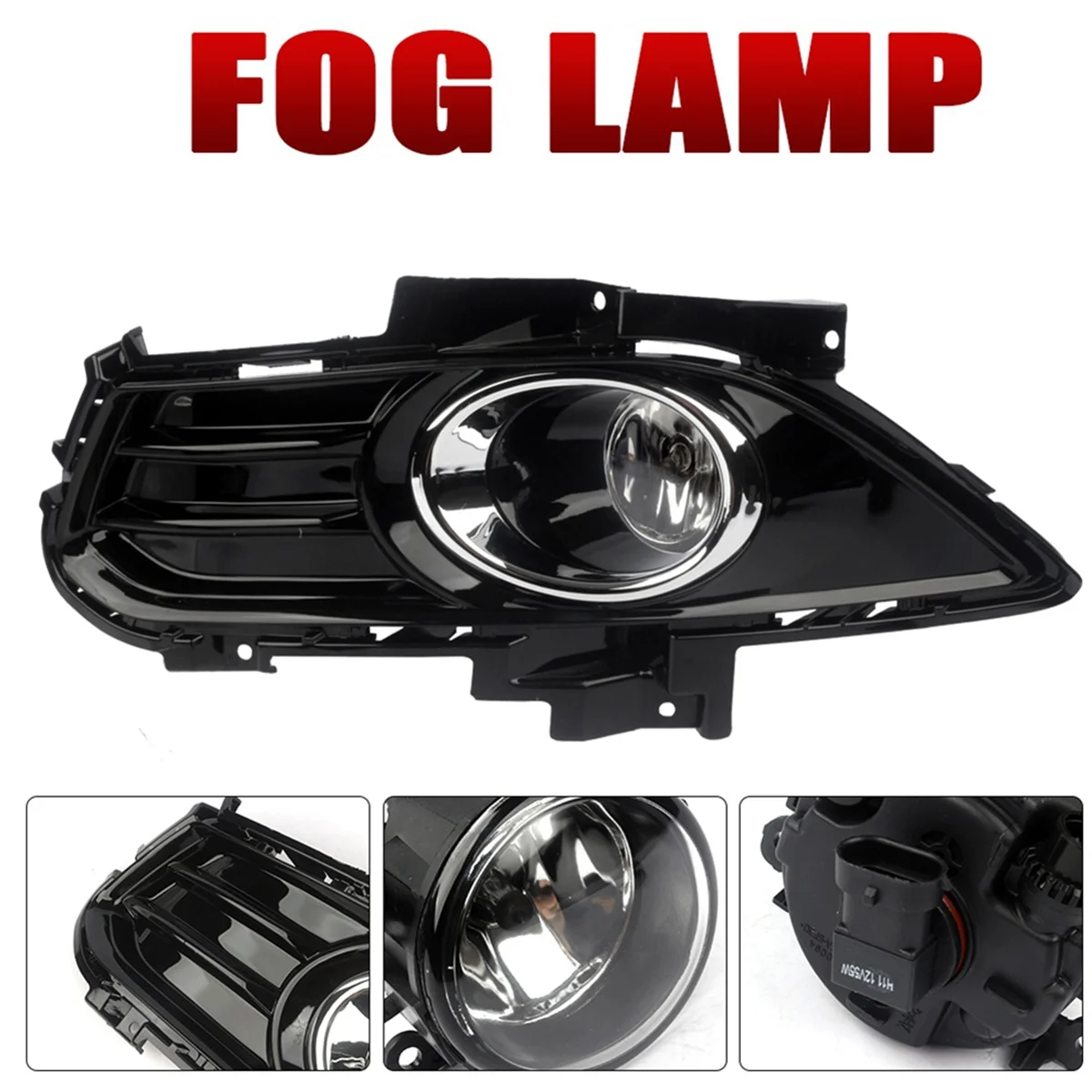 Комплект противотуманных фар для переднего бампера автомобиля нижняя решетка