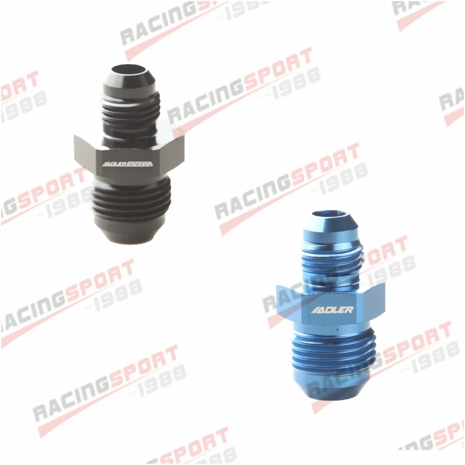 

10AN AN-10 To 6AN AN-6 Straight Reducer Union Fitting Adaptor Black/Blue
