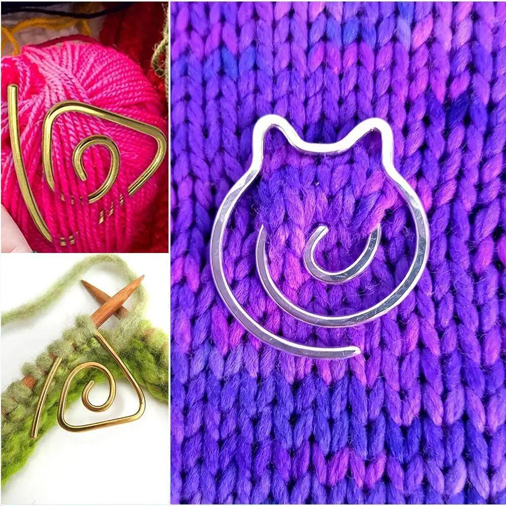 

1/5pcs Cable Weaving Needle Circular Spiral Knitting Needle Stitch Holder DIY Apparel Sewing Needles For Tapestry Shawl