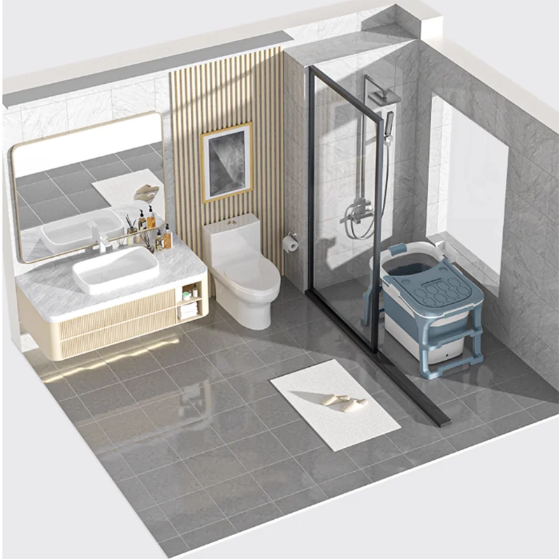 Большая комнатная ванна для взрослых Минималистичная Роскошная движущаяся