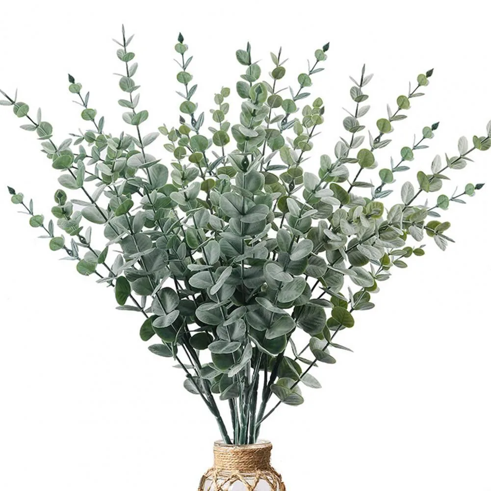 

Faux Flowers Artificial Leaves Faux Green Plant Greenery Branches Indoor Home Decor Silk Flower Tasteless Brand New