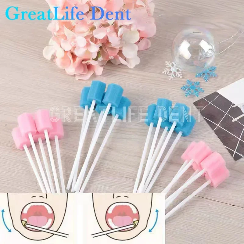 100 шт. Одноразовые Губки для чистки зубов