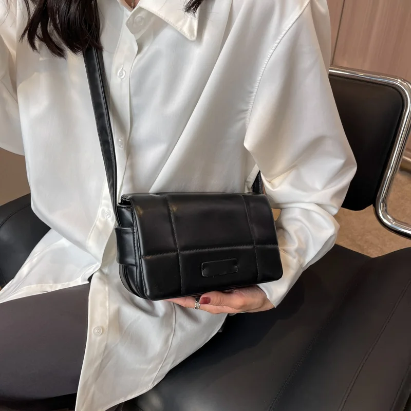 Fashion Soft Leather Shoulder Bags Women Green Square Flap Messenger Bag Female Designer Handbags Luxury Crossbody Bags Lady Sac