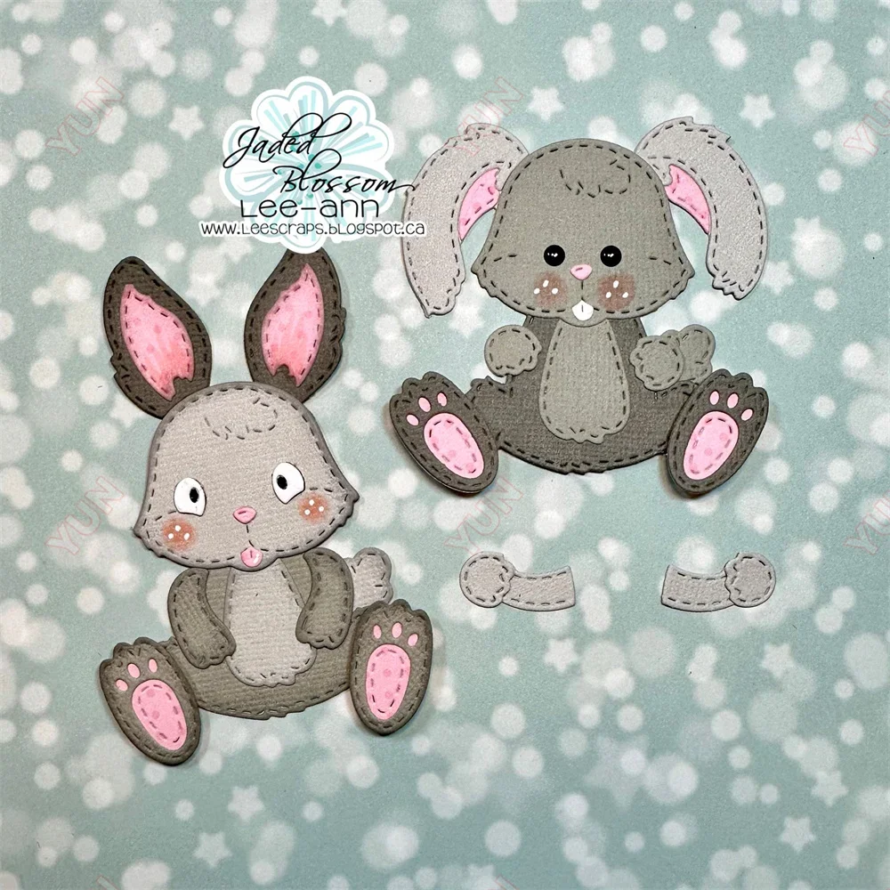 Bunny Trail Beautiful Ride Пасхальная бирка Металлические штампы и DIY Трафарет для